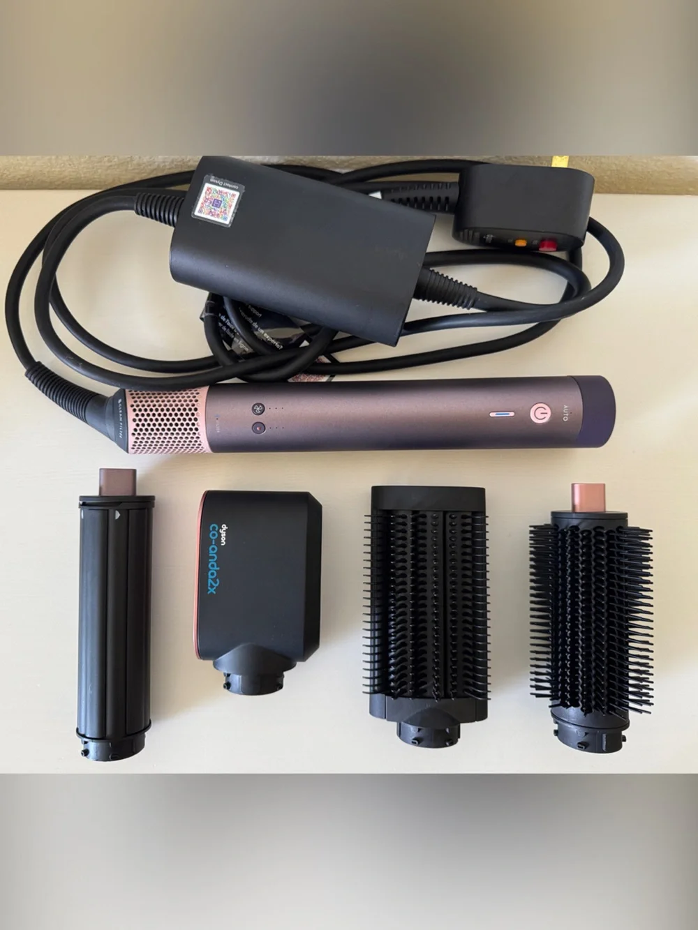 Dyson Airwrap Coanda 2X Multi Styler w/4 Attachments in Jasper Purple Used 2x